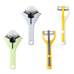 ステンレス二頭皮むき器三合一果物皮むき刀卸売りジャガイモ野菜多機能削り刀
