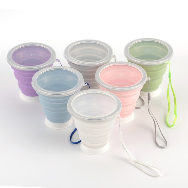 Silicone folding cup design