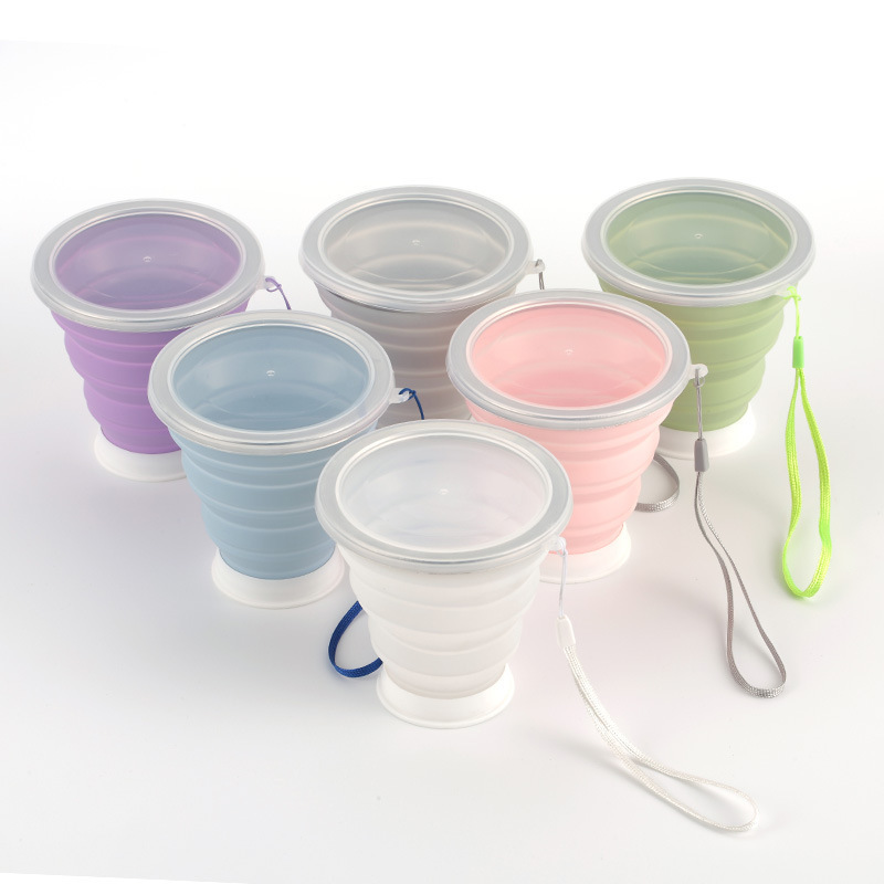 Silicone folding cup design