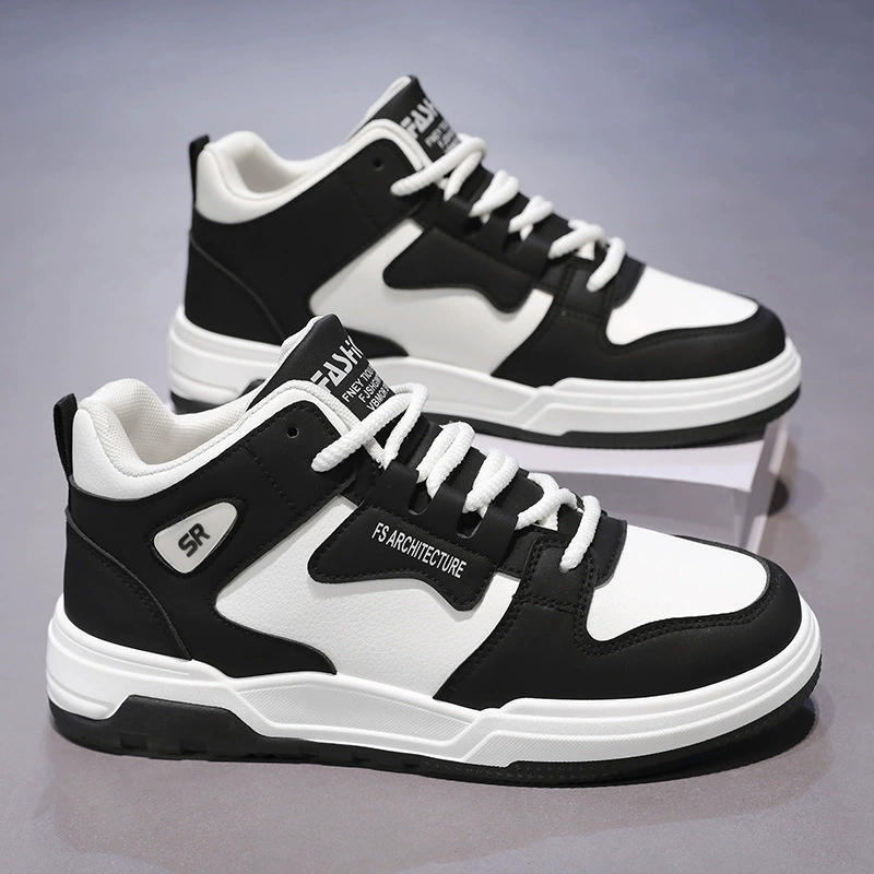 Осенняя мужская обувь новая дышащая высокая банда обувь мужская корейская модная дикая спортивная обувь на толстой подошве повседневная обувь