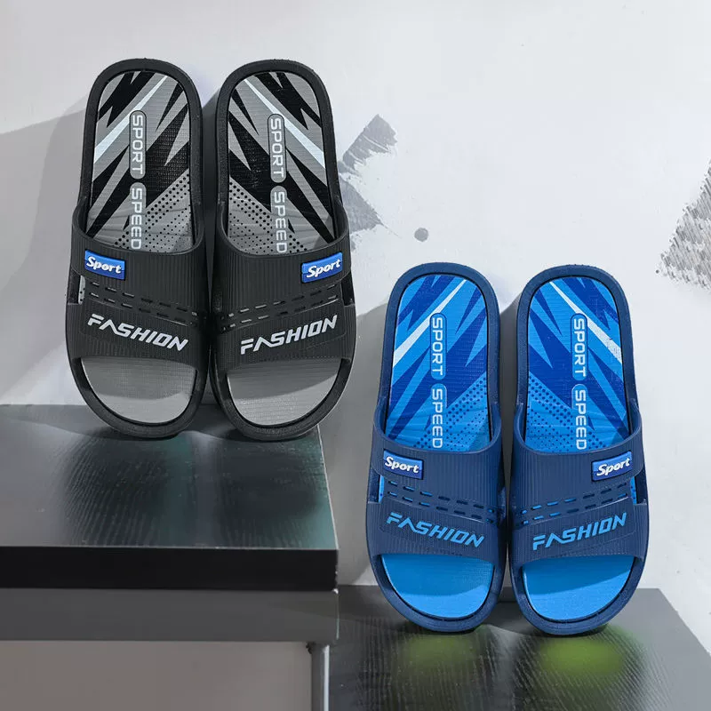 Новые тапочки мужские наружные носки высокого класса модные противоскользящие бытовые мягкие подошвы