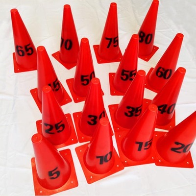 趣味田径成套软式器材投掷数字锥塑料投掷桶数字标枪桶少儿投掷桶|ms
