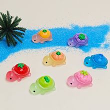 彩色夜光蔬菜水果小乌龟树脂diy配饰 创意发饰配件钥匙扣挂件批发