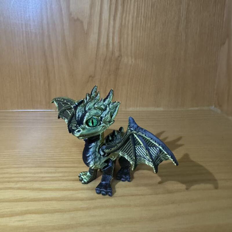3D打印玩具恶魔翅膀飞龙关节可活动摆摊小玩具宠物摆件工艺礼品|undefined