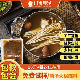 川海晨洋菌汤火锅底料批发养生餐饮清汤商用开店野生菌汤底料