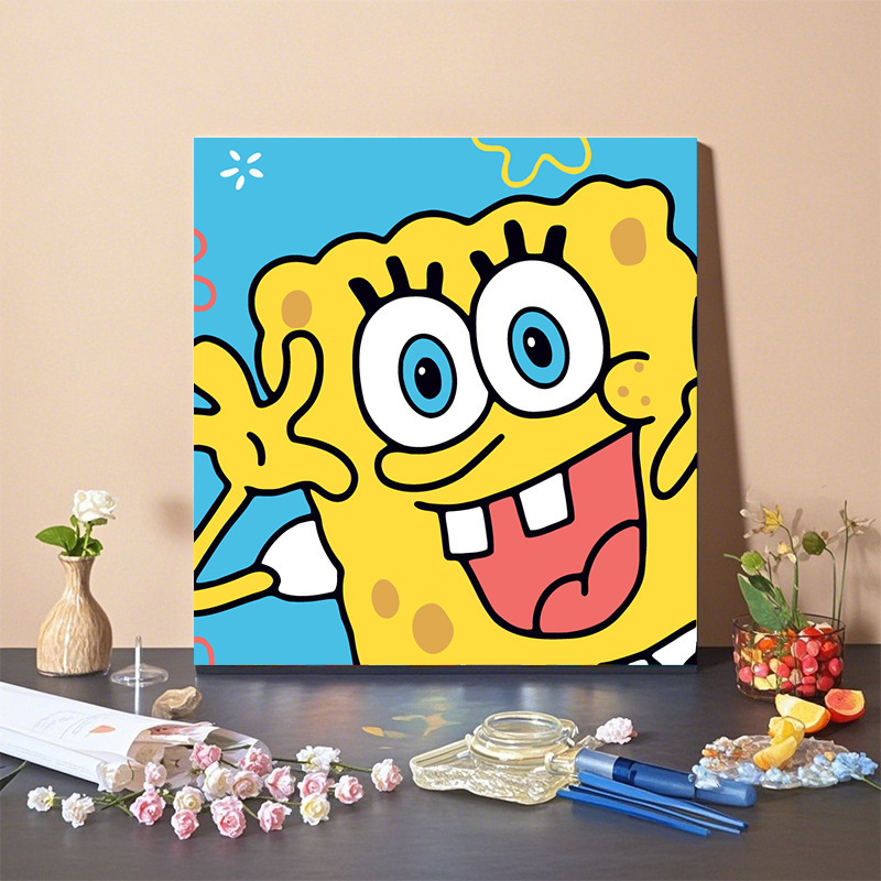 20*20デジタル油絵diy子供アニメ風景アクリル手作り塗り絵文房具店夜市出店卸売り|undefined
