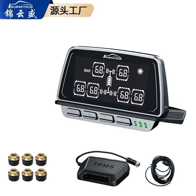 Tire pressure monitoring system with large screen display, available - 6-wheel-external-tire-inflator-with-pressure-transmitter-0-15-bar