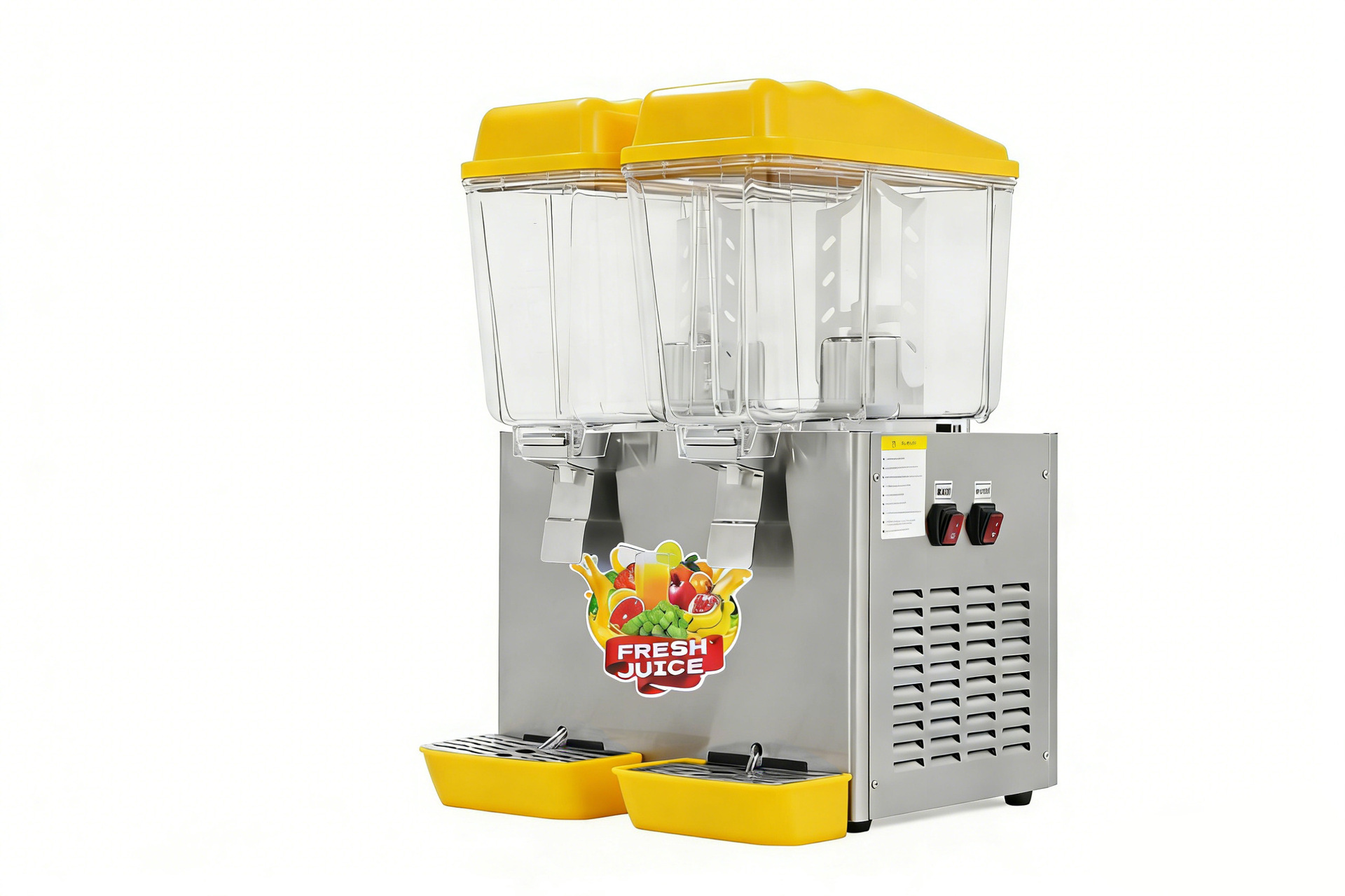 Máquina de bebidas frías comerciales máquina de jugo frío y caliente máquina de bebidas dispensadora de jugo de cafeteria calentador de jugo enfriador