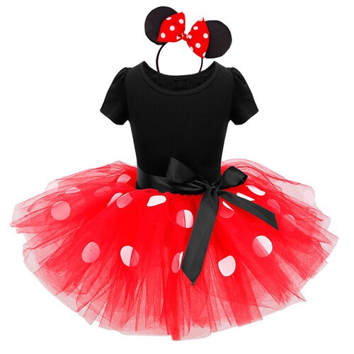  New Girls Clothes Summer Dance Fashion Polka Dot European and American Miki Mesh Dress Dropshipping