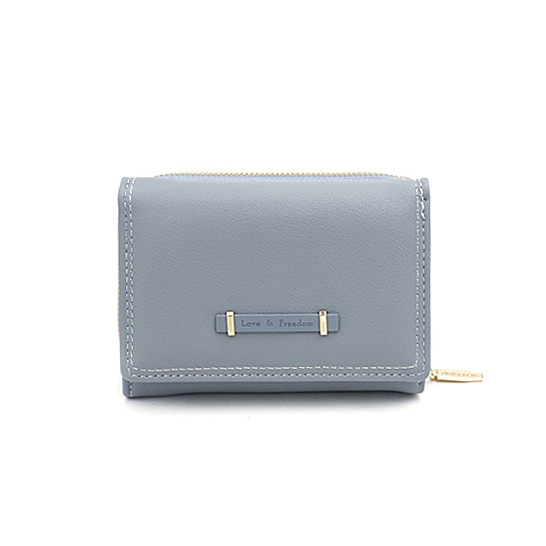 Cartera Corta para Mujer de Estilo Coreano con Cremallera y Múltiples Tarjeteros