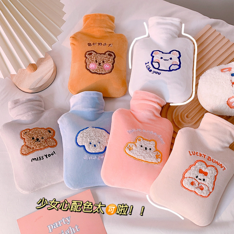 芸青オリジナルのぬいぐるみ湯たんぽかわいい灌水防爆学生は湯たんぽを取り外してアニメ注水して手を温める|undefined