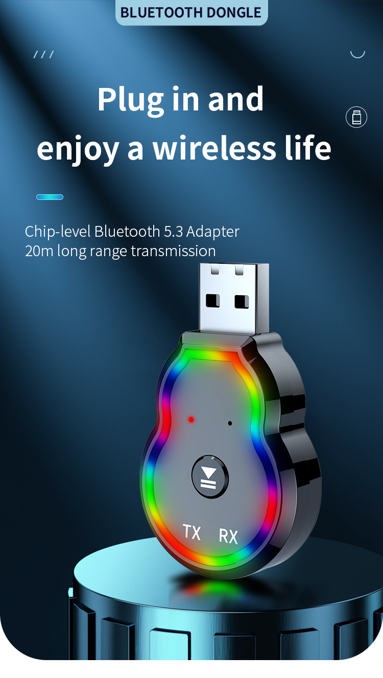 Q2Fm Transmitter Bluetooth Receiver Fm Radio USB Lossless Audio Car Converter with Aux Cable Dropshipping