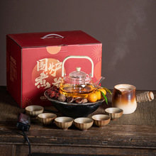 围炉煮茶器家用电陶炉室内煮茶套装玻璃茶壶公司送客户伴手礼批发