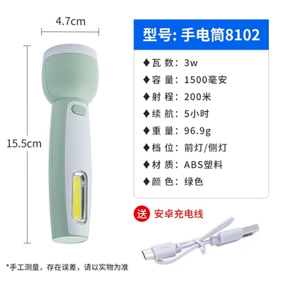 student dormitory home – UV fənərlər - 8102-flashlight-18650-measured-light