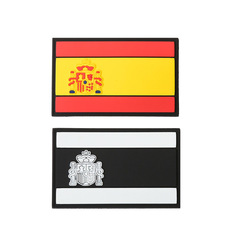 跨境貨源西班牙旗pvc滴膠勳章懲罰者魔術貼章包配章