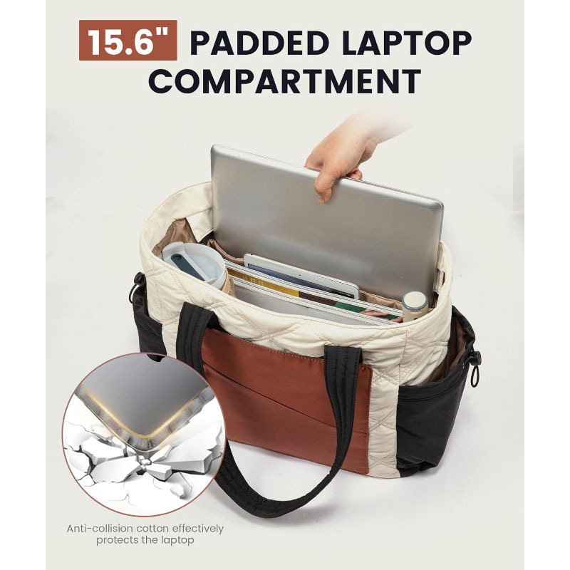 Amazonのベストセラー商品、レディースハンドバッグ、ジッパー付きダウンバッグとワークバッグ、旅行用秋冬ショルダーバッグ|undefined