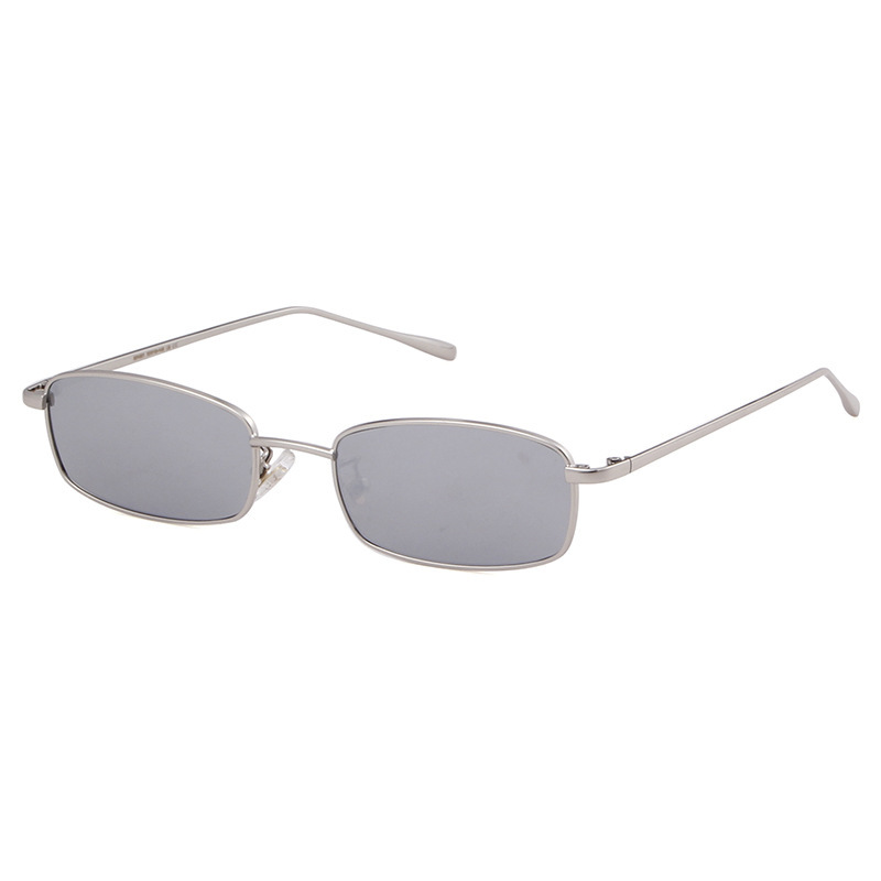 Cross-Border European and American Fashion Square-Shaped Personalized Small-Frame Metal Sunglasses for Men and Women, High-End Sunglasses, Amazon Bestsellers