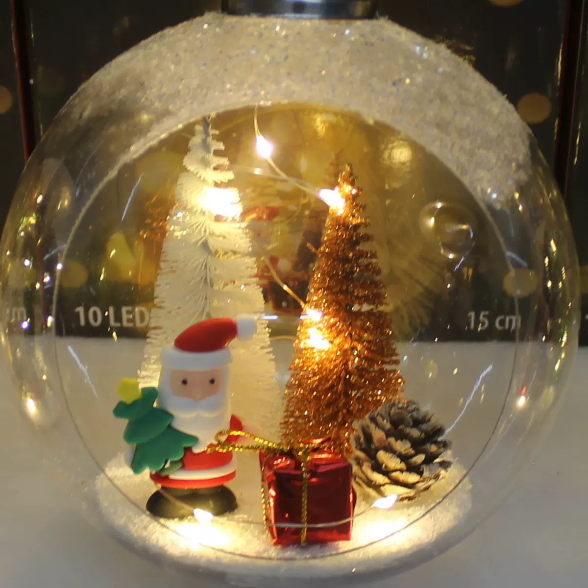 圣诞DIY装饰摆件雪花球材料包冬日微景观水晶球圣诞树挂件雪人