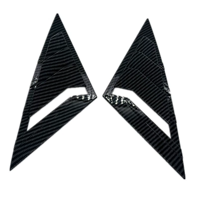 Suitable for Kia K5 Kaiku 20-26 Front Triangular Window Blinds Carbon Fiber Decorative Parts Mustang Style Pattern (Şüşə kənarı xromları/moldingləri) - kia-k5-kaiku-20-26-years-carbon-fiber-pattern-pair