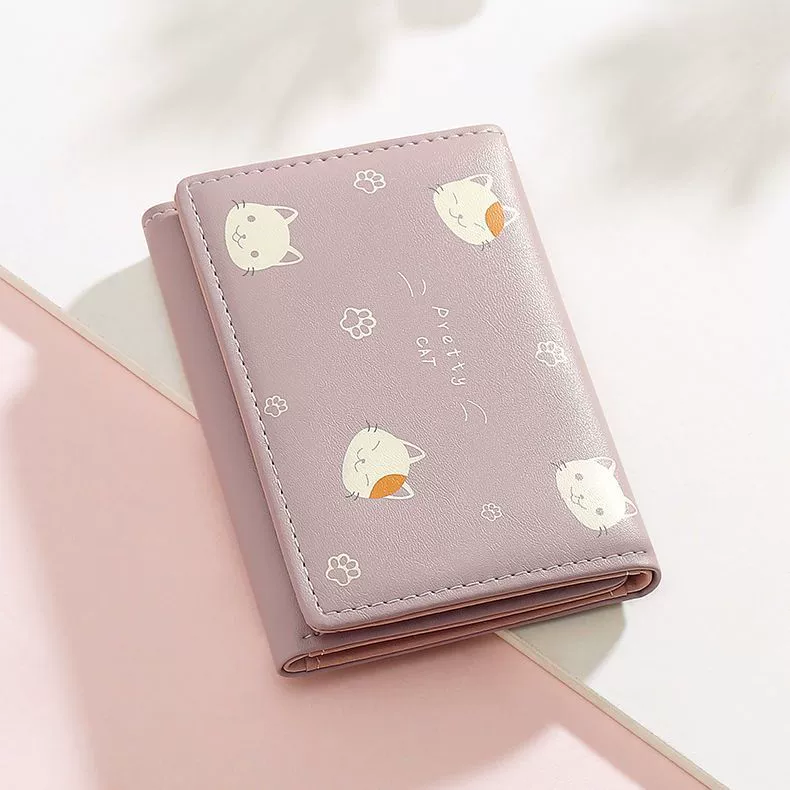 Брендовый мультфильм кожзаменитный модный короткий кошелек, корейский стиль