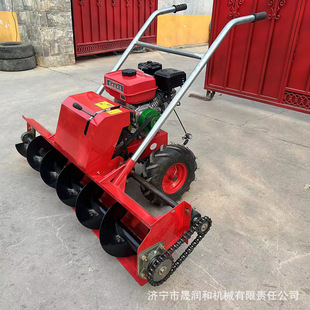 Hand Push Spiral Jiaolong Snow Plow Snow Sweeping and Snow Clearing Machine Small Self-Propelled Snow Pusher
