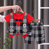 Children's vest, sleeves, set, summer clothing for boys, summer shorts, trousers, 2023 collection, with short sleeve, Korean style