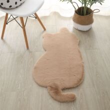 仿兔毛猫咪地毯客厅卧室茶几床边垫可机洗可定加厚毛绒飘窗地垫