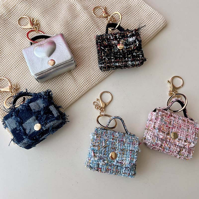 Fashion Cross-Border Mini Bag Keychain Pendant Backpack Handbag Pendant Storage Bag Coin Purse Headphone Bag Wholesale