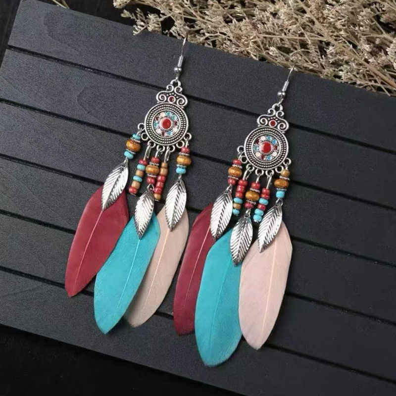 7-Retro long feather (color)