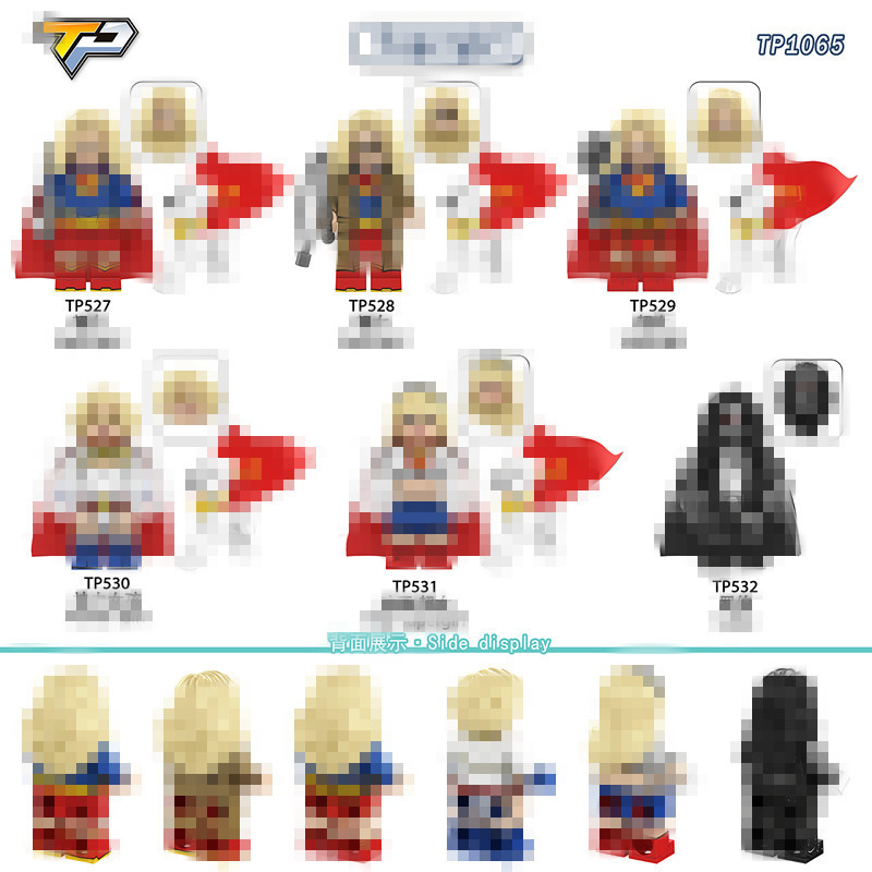 TP1065 Building Block Figures TP527-532 Children's Assembly Toys in Bags for Foreign Trade Wholesale TP1065 Building Block Figures TP527-532 Children's Assembly Toys in Bags for Foreign Trade Wholesale
