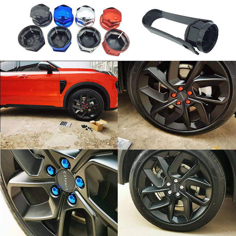 Aplicable a Geely Volvo Lingke accesorios del coche al por mayor suministro neumático tornillo tapa protectora cubierta decorativa T115