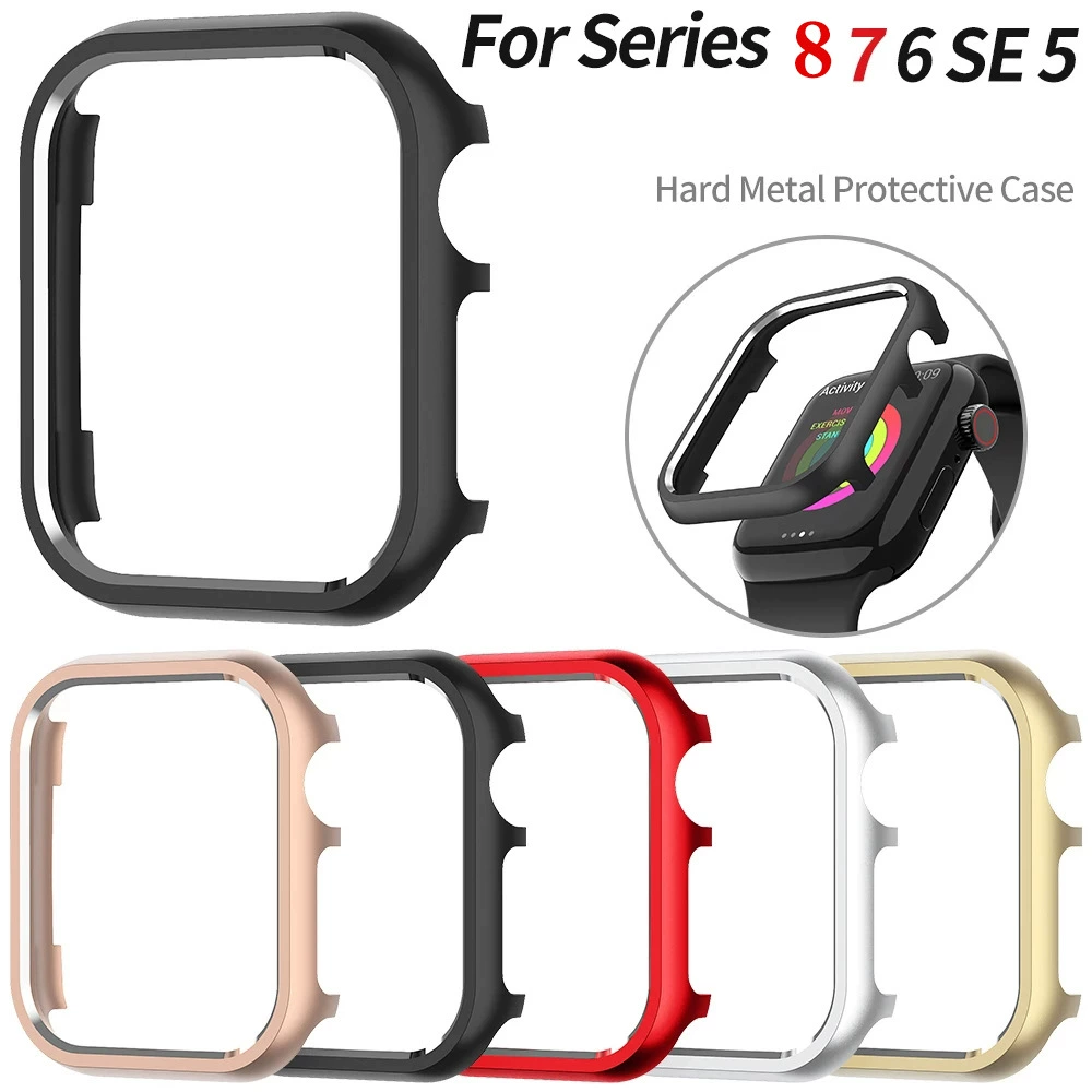 Для Apple Watch8 защитный чехол iWatch765432 поколения глянцевый корпус из алюминиевого сплава