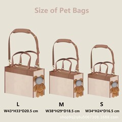 露出する顔の犬や猫用バッグ、抖音ペット外出用ミッキーバッグ、面白くて可愛いバッグ、DIY人形ペットバッグ