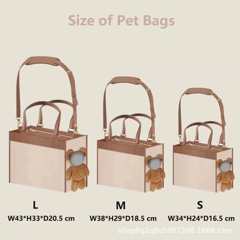 露出する顔の犬や猫用バッグ、抖音ペット外出用ミッキーバッグ、面白くて可愛いバッグ、DIY人形ペットバッグ|undefined
