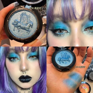 Monochrome eye-catching Noble Pegasus eye shadow colorful pearlescent brightening fine flash children's dance makeup show repair eye shadow plate