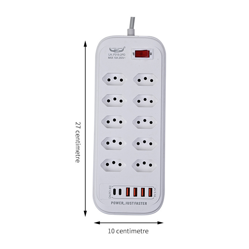 América del Sur Brasil certificación Uruguay enchufe redondo USB TYPE-C enchufe de carga