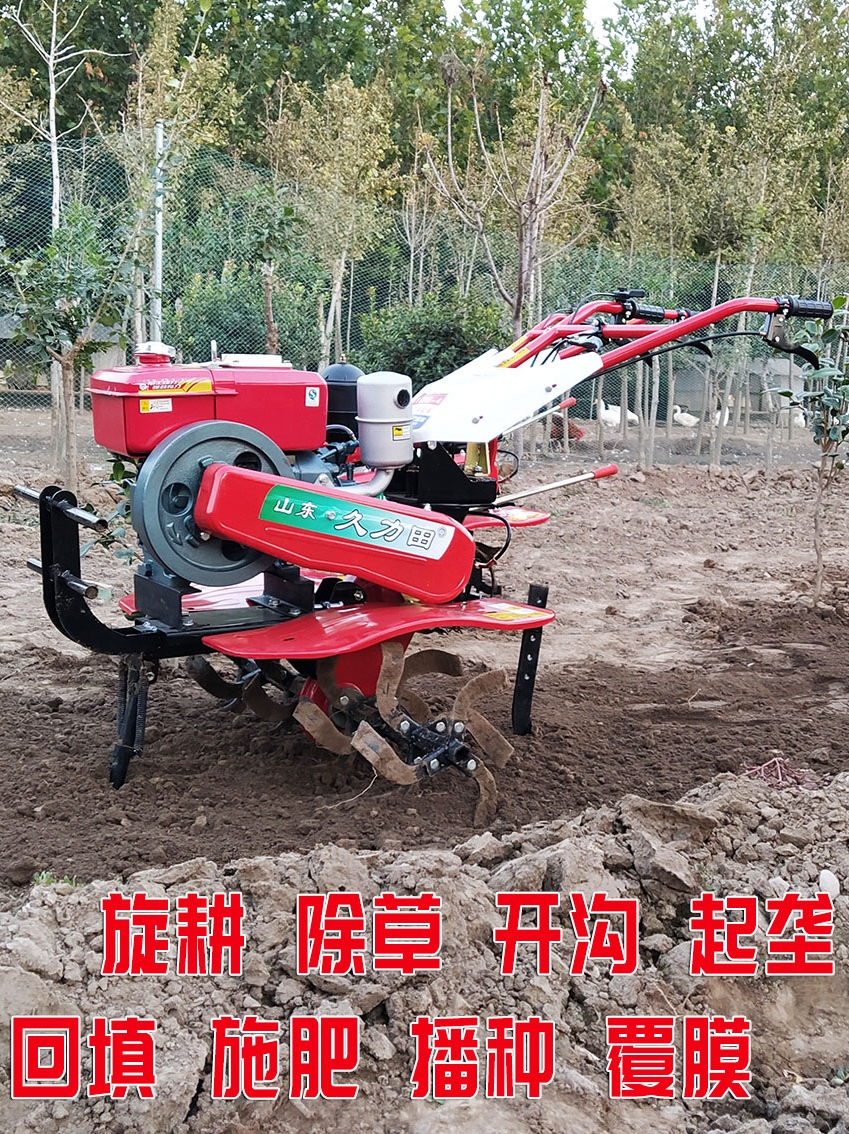 j8耕地翻土开沟微耕汽柴油手扶垄耕田机小型起农用旋耕松土g3