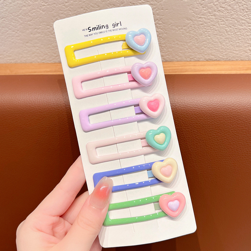 Los niños de dibujos animados horquilla lindo bebé pelo roto BB clip tocado de la niña Cabeza trasera horquilla Bangs clip lateral accesorios para el cabello