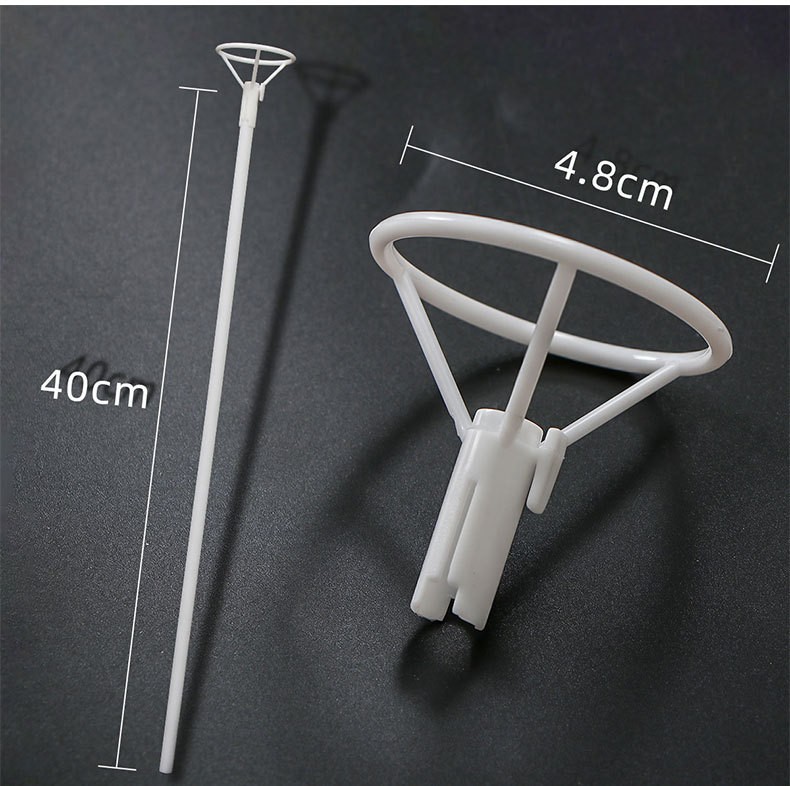 Fábrica directa de 40cm globo de película de aluminio especial barra de tracción espesa soporte de mano globo de película de aluminio barra de tracción de mano