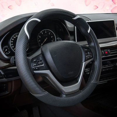 New Cartoon Car Steering Wheel Steering wheel cover - round-black-38cm