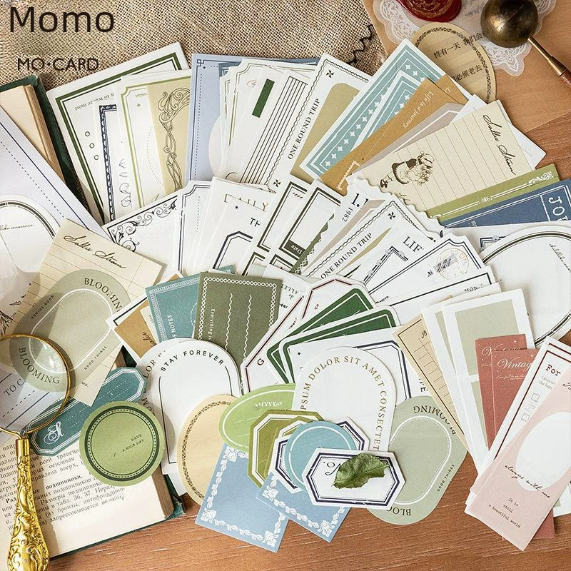 Коллекция Mo Mo Shi Shibu, комплект материалов, руководство Виктора, набор для коллажа DIY, фоновая бумага, нижняя бумага, 100 листов, 6