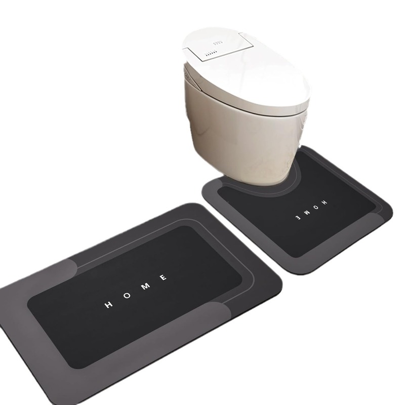 クロスボーダーシンプルな珪藻泥フロアマット浴室浴室吸水速乾滑り止め防汚フットマットトイレセットカーペット|undefined