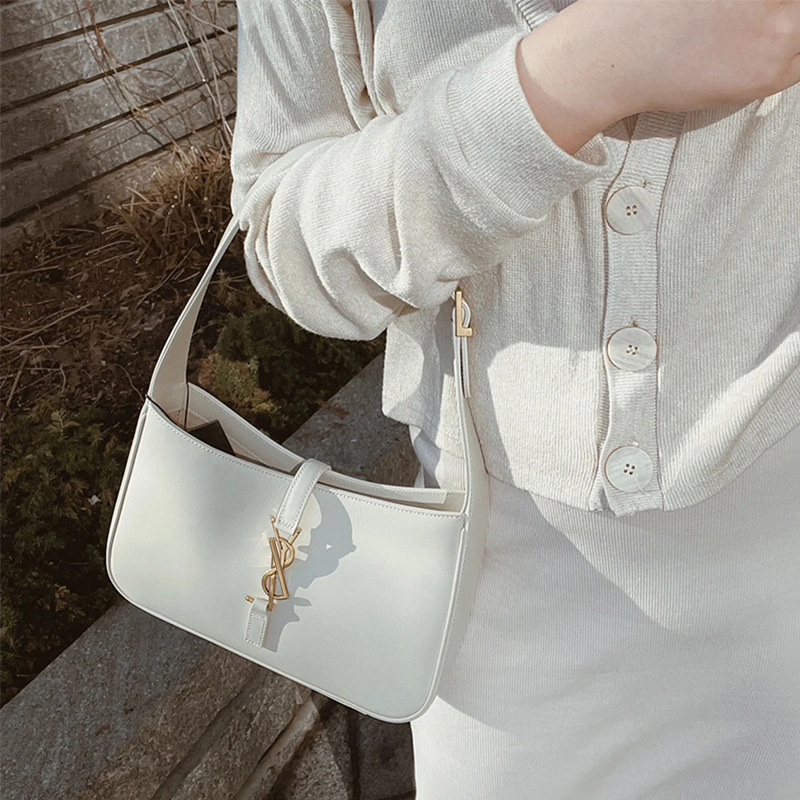 De alta calidad de cuero genuino yanglin bolsa 2023 nueva moda hombro axila bolsa Hobo medio-antiguo bolso de palo francés