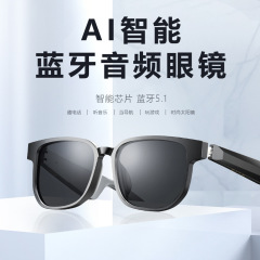 新しいブラックテクノロジースマートグラス抗紫外線サングラス卸売クロスボーダードライビングスポーツ通話ワイヤレスBluetoothアイ