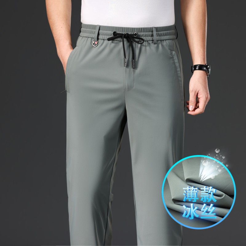 高級感のあるメンズパンツ、春のカジュアルパンツ、伸縮性ウエストのストレートパンツ、裏起毛の大きいサイズスポーツパンツ、メンズスウェットパンツ