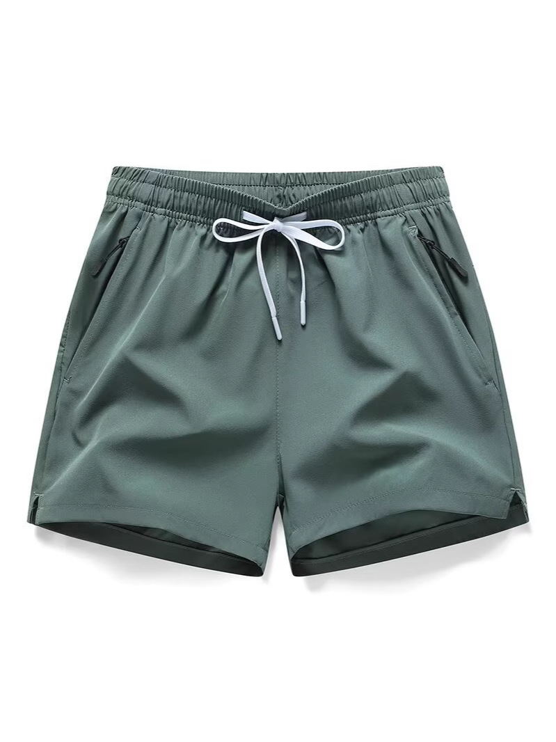 Camisas menos ropa comercio exterior ropa de hombre tendencia verano hielo seda holgada casual transpirable para el hogar pijama pantalones cortos deportivos de tres puntos