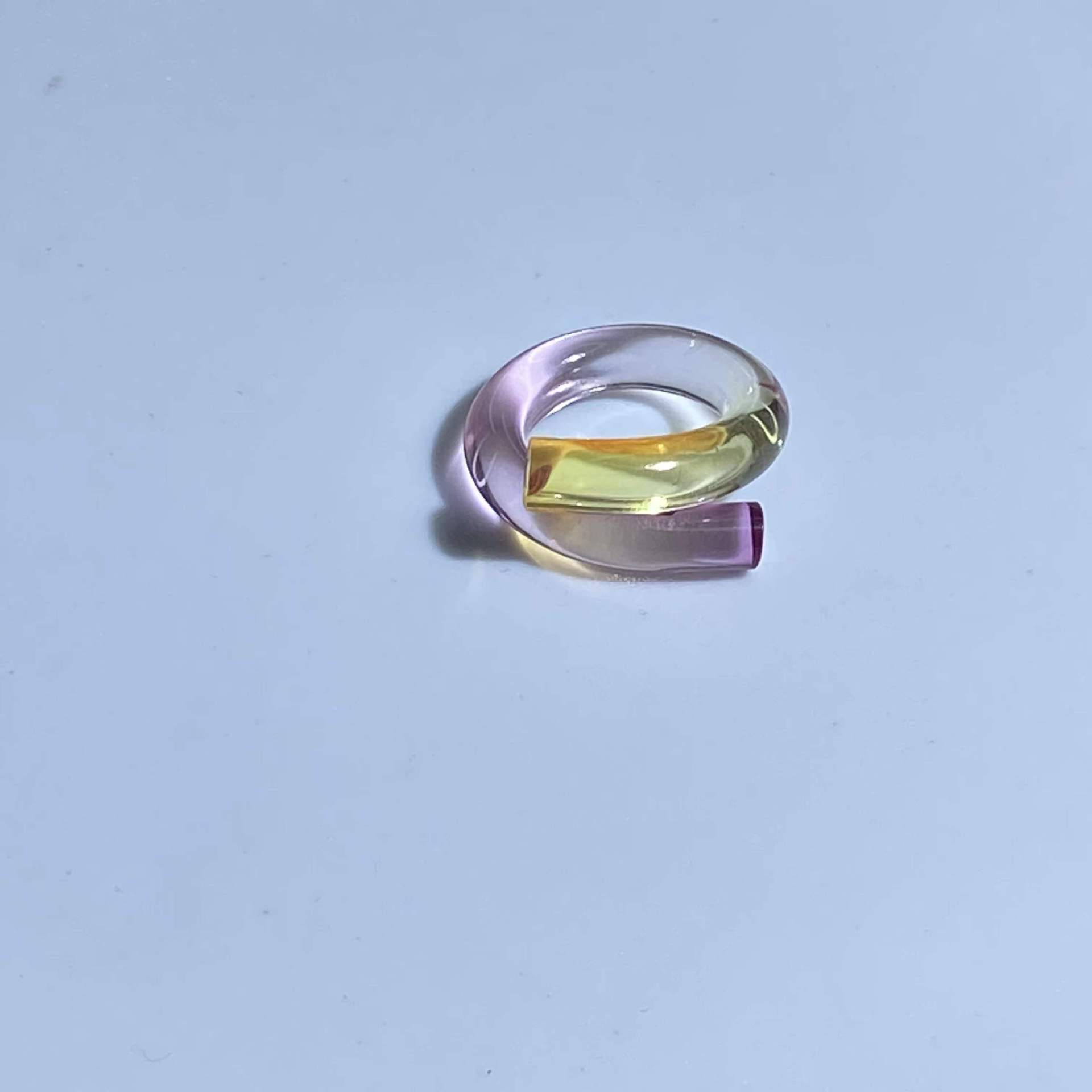 1 Piece Quantity Daily Occasion Simple Style Irregular Arylic Resin Women'S Rings