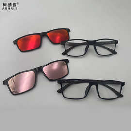 磁吸眼镜男款防紫外线 墨镜偏光钓鱼开车二合一tr套镜 可配近视镜