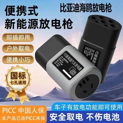 Byd Seagull, Dolphin, Seal, and Sea Lion Electric Vehicles' External Charging Plugs and Power Adapters