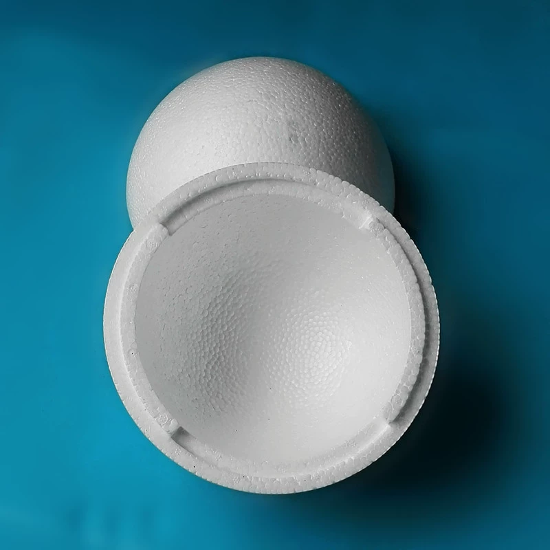 Пенопластовый шар, ручная работа